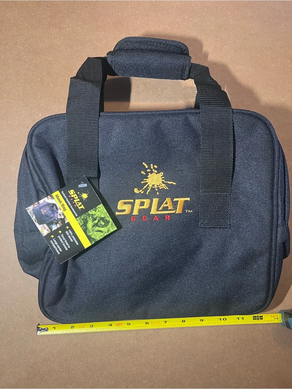 NEW! Splat Gear Black Duffel Bag – Compact Carry Bag for Paintball Mask